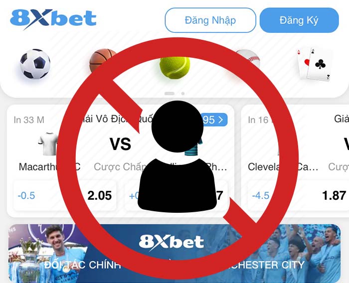 Tài khoản 8xbet bị khoá